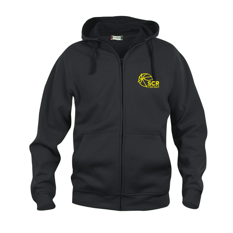 Sweat Noir Zippé Homme – Mon Espace Club, un service fourni par REF SPORTS PONTIVY